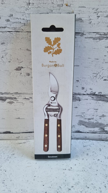 Burgon & Ball Wooden Handled Secateurs